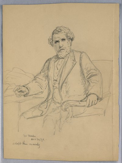 Estudo para Retrato de Charles J. Martin de Daniel Huntington