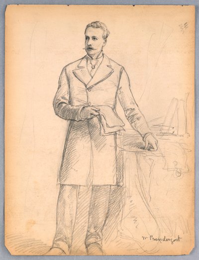 Estudo para Retrato de James Prendergast de Daniel Huntington