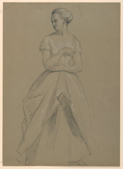 Estudo da Sra. Bingham para "The Republican Court" (Dia de Recepção de Lady Washington) de Daniel Huntington