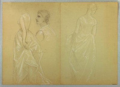 Estudo da Sra. Winthrop para "Dia de Recepção de Lady Washington" de Daniel Huntington