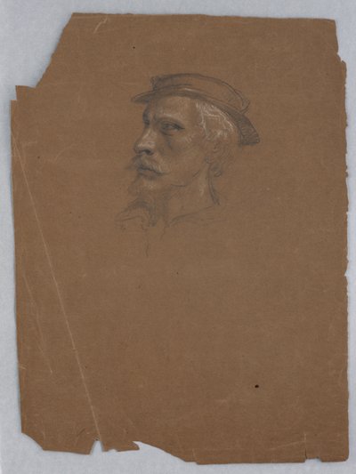 Estudo de Ticiano para "Tiziano mostrando o enterro de Carlos V e Clemente VII" de Daniel Huntington