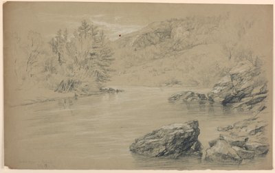 O rio Androscoggin em Gorham, New Hampshire de Daniel Huntington