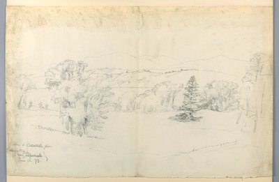 O Rio Hudson e Catskills de Barrytown de Daniel Huntington
