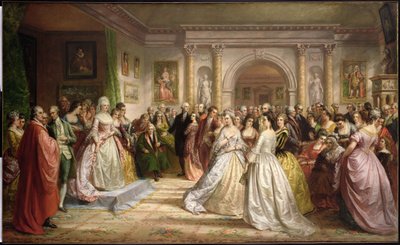O Tribunal Republicano (Recepção de Lady Washingtons) 1861 de Daniel Huntington