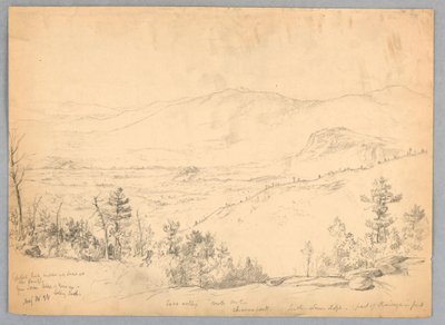 Vista olhando para o sul de Mt. Kearsarge, New Hampshire de Daniel Huntington