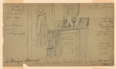 Biblioteca de Washington Irving em Sunnyside de Daniel Huntington