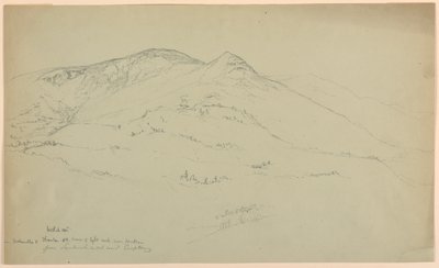 Welch Mountain em Waterville e Thornton, New Hampshire, de Sandwich Notch Road, Campton de Daniel Huntington