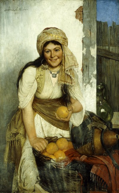 O vendedor de laranja, 1888 de Daniel Israel