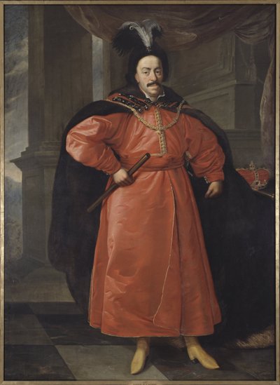 Jean II Casimir Vasa, roi de Pologne et grand duc de Lituanie - Retrato de João II Casimir Vasa (1609-1672), Rei da Polónia, de Schultz, Daniel, o Jovem (1615-1683). Óleo sobre tela. Dimensão : 210x154 cm. Nationalmuseum Estocolmo de Daniel Jerzy Schultz