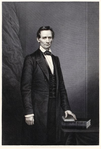 Abraham Lincoln: 16º Presidente dos Estados Unidos (gravura) de Daniel John. Pound