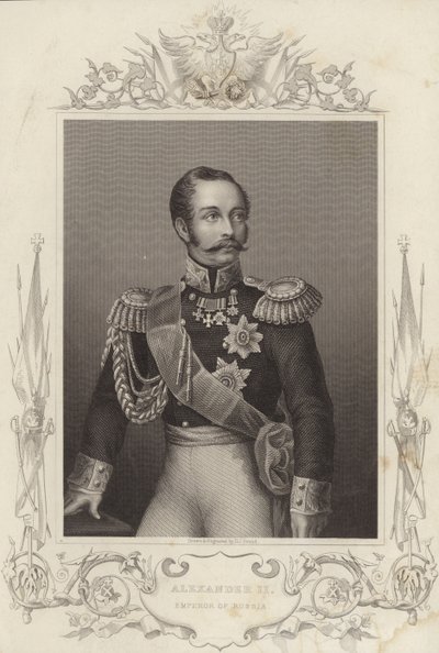 Alexandre II, Imperador da Rússia (18181881) (gravura) de Daniel John. Pound
