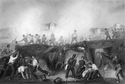 Captação de Ciudad Rodrigo, Espanha, Guerra Peninsular, 1812 c1857. de Daniel John Pound