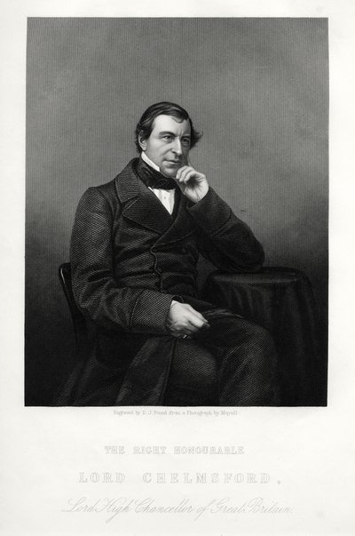 Frederic Thesiger, 1º Barão Chelmsford, jurista e político inglês, c1880. de Daniel John Pound