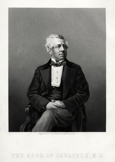 George William Frederick Howard, 7º Conde de Carlisle, político e estadista britânico, c1880. de Daniel John Pound