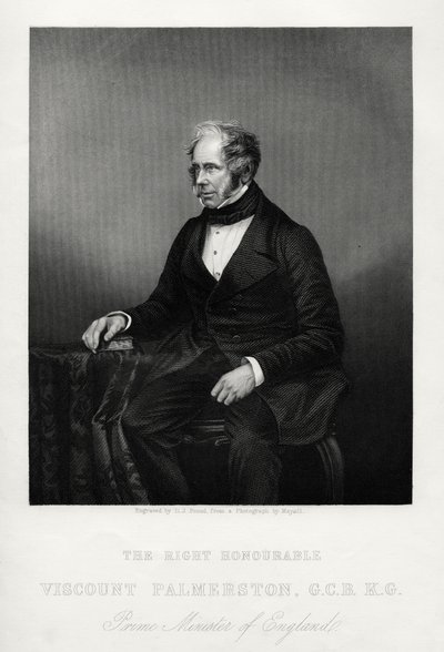 Henry John Temple, terceiro visconde Palmerston, estadista britânico, c1880 de Daniel John Pound