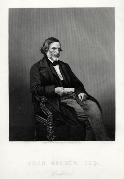 John Gibson, 1790-1866, escultor britânico, c1880. de Daniel John Pound