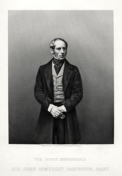 John Somerset Pakington, 1º Barão Hampton, político inglês, c1880. de Daniel John Pound