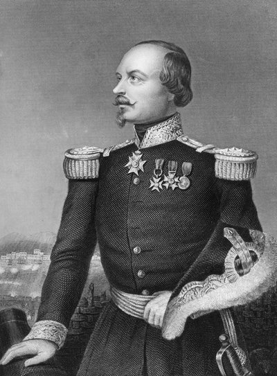 Marechal Canrobert, soldado francês, 1857 de Daniel John Pound
