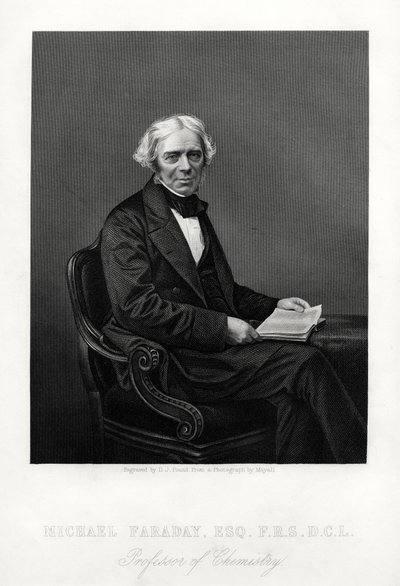 Michael Faraday, cientista britânico, c1880 de Daniel John Pound