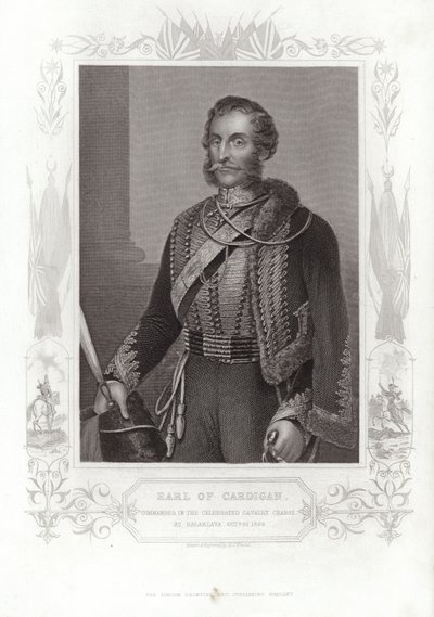 Retrato de James Brudenell, Conde de Cardigan (gravura) de Daniel John. Pound