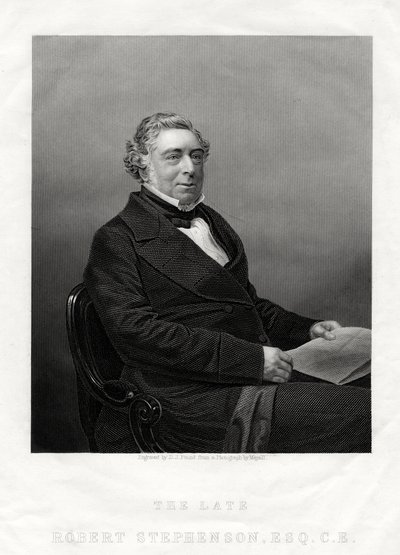 Robert Stephenson, engenheiro civil inglês, 1880 de Daniel John Pound