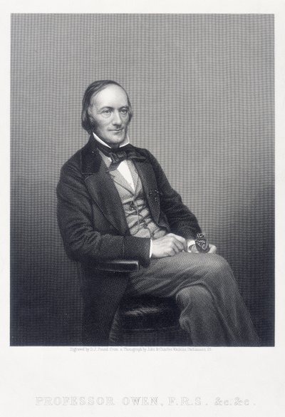 Sir Richard Owen, zoólogo inglês, c1860. de Daniel John Pound