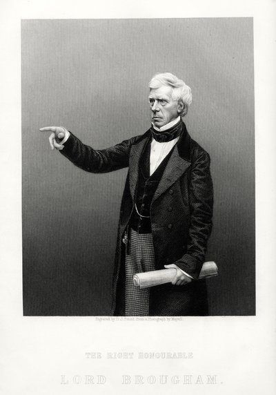 O honorável Henry Brougham, lorde chanceler da Grã-Bretanha, c1880 de Daniel John Pound