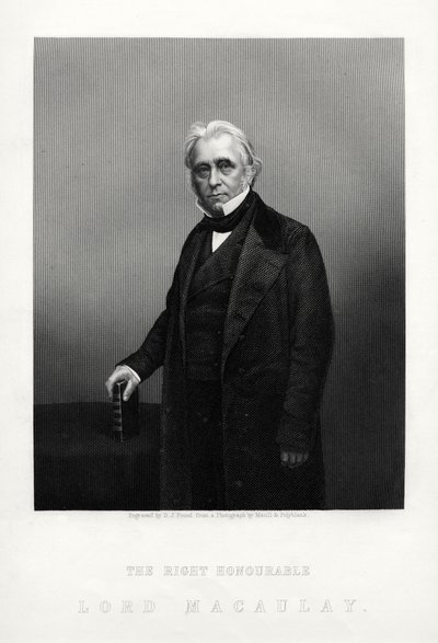 Thomas Babington Macaulay, poeta britânico, historiador e político Whig, c1880. de Daniel John Pound