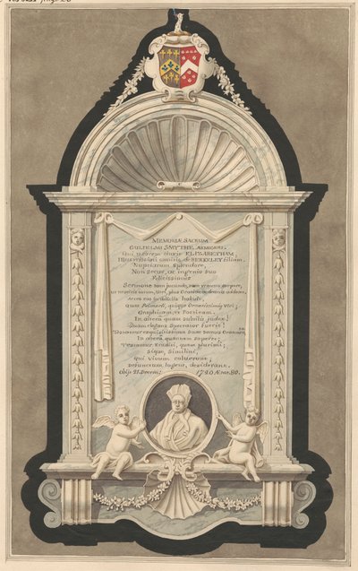 Memorial a William Smith da Igreja de Cranford de Daniel Lysons