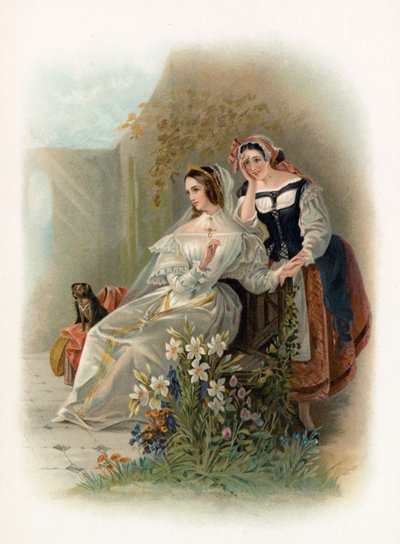 Olivia e Maria da Décima-Noite de Daniel Maclise