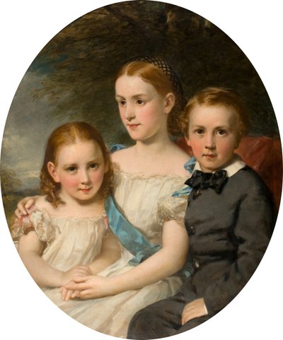 The Children of William Neish, c.1862 (oil on canvas) de Daniel Macnee