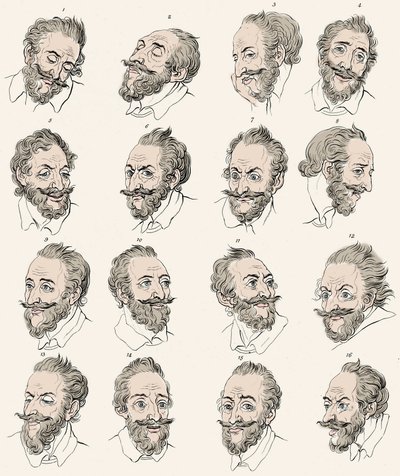Rei Henrique IV da França (1553-1610) em "Essays on physiognomy, designed to promote the knowledge and the love of mankind" John Caspar LAVATER - Engraving after Daniel Chodowiecki de Daniel Nikolaus (after) Chodowiecki