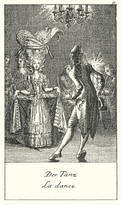 A Dança (gravura) de Daniel Nikolaus (after) Chodowiecki