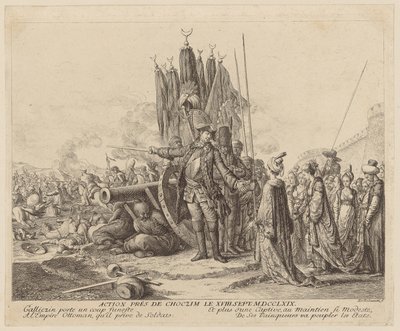 Batalha perto de Choczim, a 18 de setembro de 1769 de Daniel Nikolaus Chodowiecki