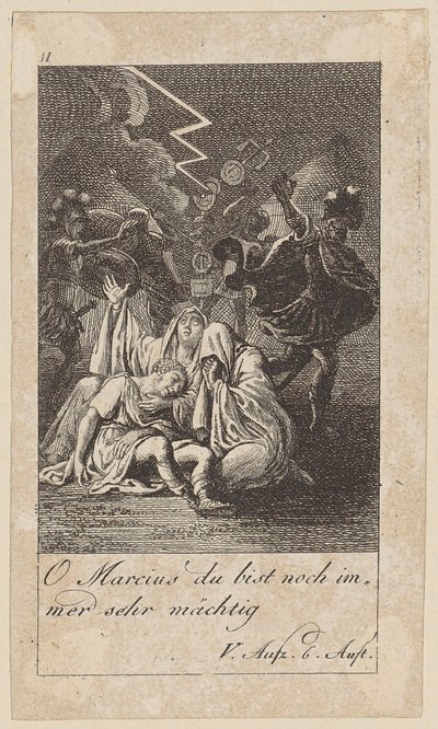 Prancha 11 para o «Coriolano» de Shakespeare de Daniel Nikolaus Chodowiecki