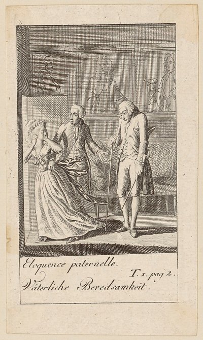 Prancha 2 de "Karoline von Lichfield" de Daniel Nikolaus Chodowiecki