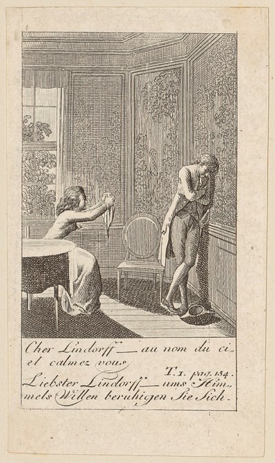 Prancha 4 para «Karoline von Lichtfield» de Daniel Nikolaus Chodowiecki