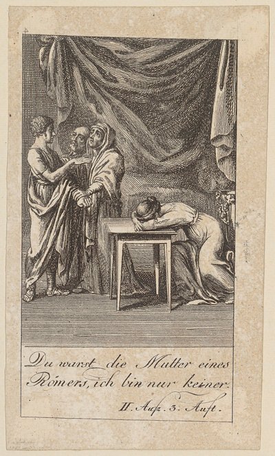 Prancha 4 para o «Coriolano» de Shakespeare de Daniel Nikolaus Chodowiecki