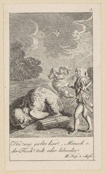 Prancha 5 para «A Tempestade» de Shakespeare de Daniel Nikolaus Chodowiecki