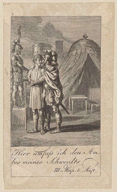Prancha 6 para «Coriolano», de Shakespeare de Daniel Nikolaus Chodowiecki