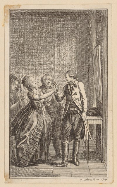 Página 7 da obra de Dusch «A História de Carl Ferdiner» de Daniel Nikolaus Chodowiecki
