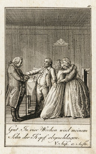 O caçador de Iffland de Daniel Nikolaus Chodowiecki