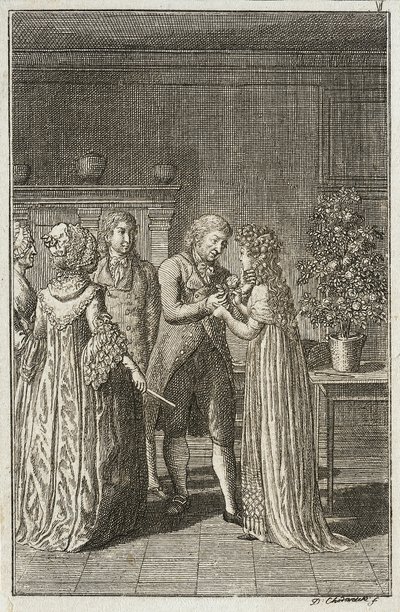 Ilustração para o «Almanaque de Becker para 1800» de Daniel Nikolaus Chodowiecki