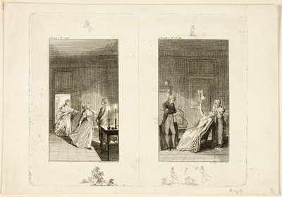 Ilustração para o livro «Clarissa», de Samuel Richardson de Daniel Nikolaus Chodowiecki
