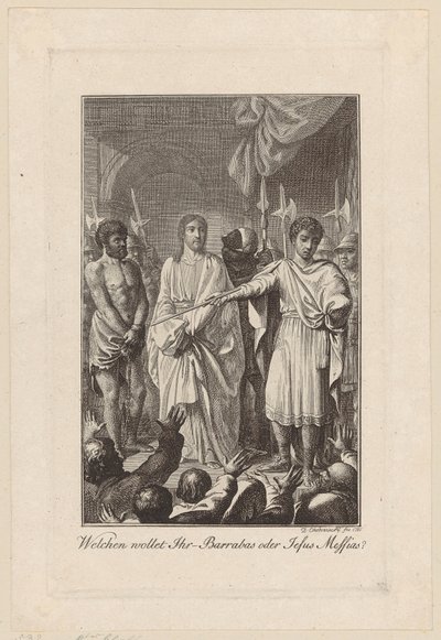 Jesus e Barrabás perante Pilatos de Daniel Nikolaus Chodowiecki