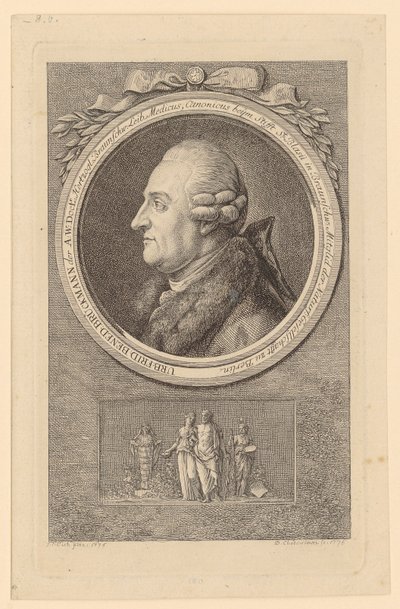 Retrato de U. F. B. Brückmann de Daniel Nikolaus Chodowiecki