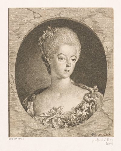 Retrato de Wilhelmina da Prússia de Daniel Nikolaus Chodowiecki