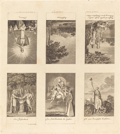 Seis Grandes Eventos de 1780-1790 de Daniel Nikolaus Chodowiecki