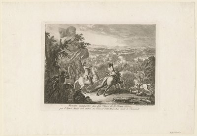 A Batalha de Cahul, 1770 de Daniel Nikolaus Chodowiecki