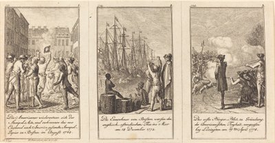 A História dos Estados Unidos de Daniel Nikolaus Chodowiecki
